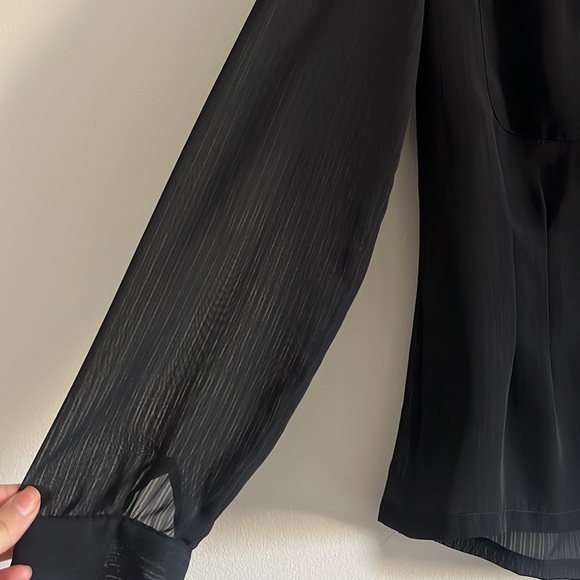 Sheer button up top - Picture 2 of 4
